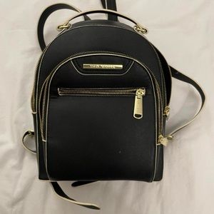 Black/Gold Book-bag by Steve Madden